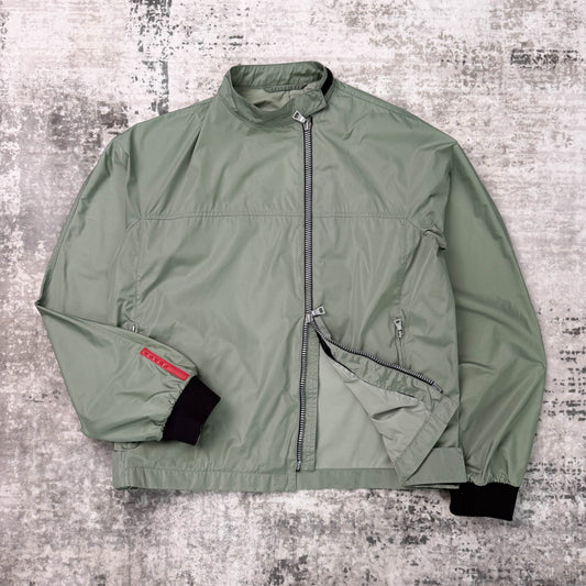 Vintage Prada Sport Asymmetric Zip Jacket (S)