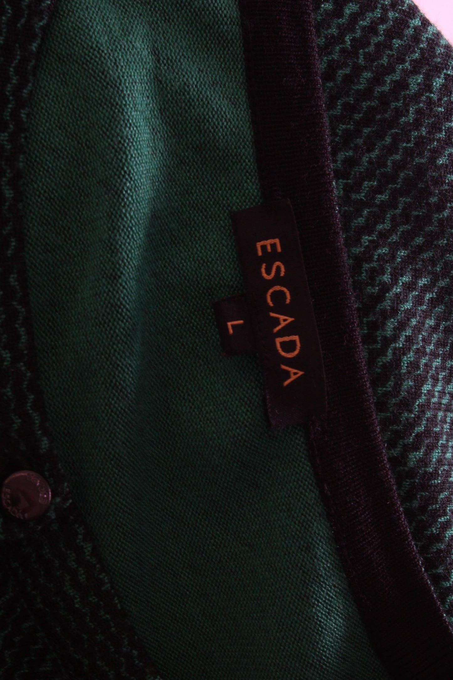Escada L/S Cardigan Green/ Black L | Large, Multicoloured