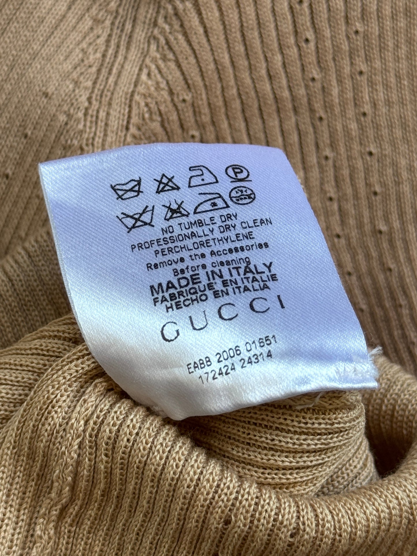 2008 Gucci Ribbed Knit Shirt | Medium, Multicoloured