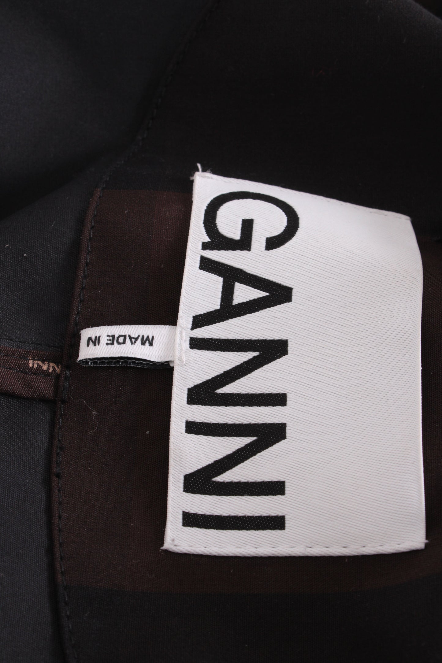 Ganni Coat Brown/ Black 42 | O/S, Black
