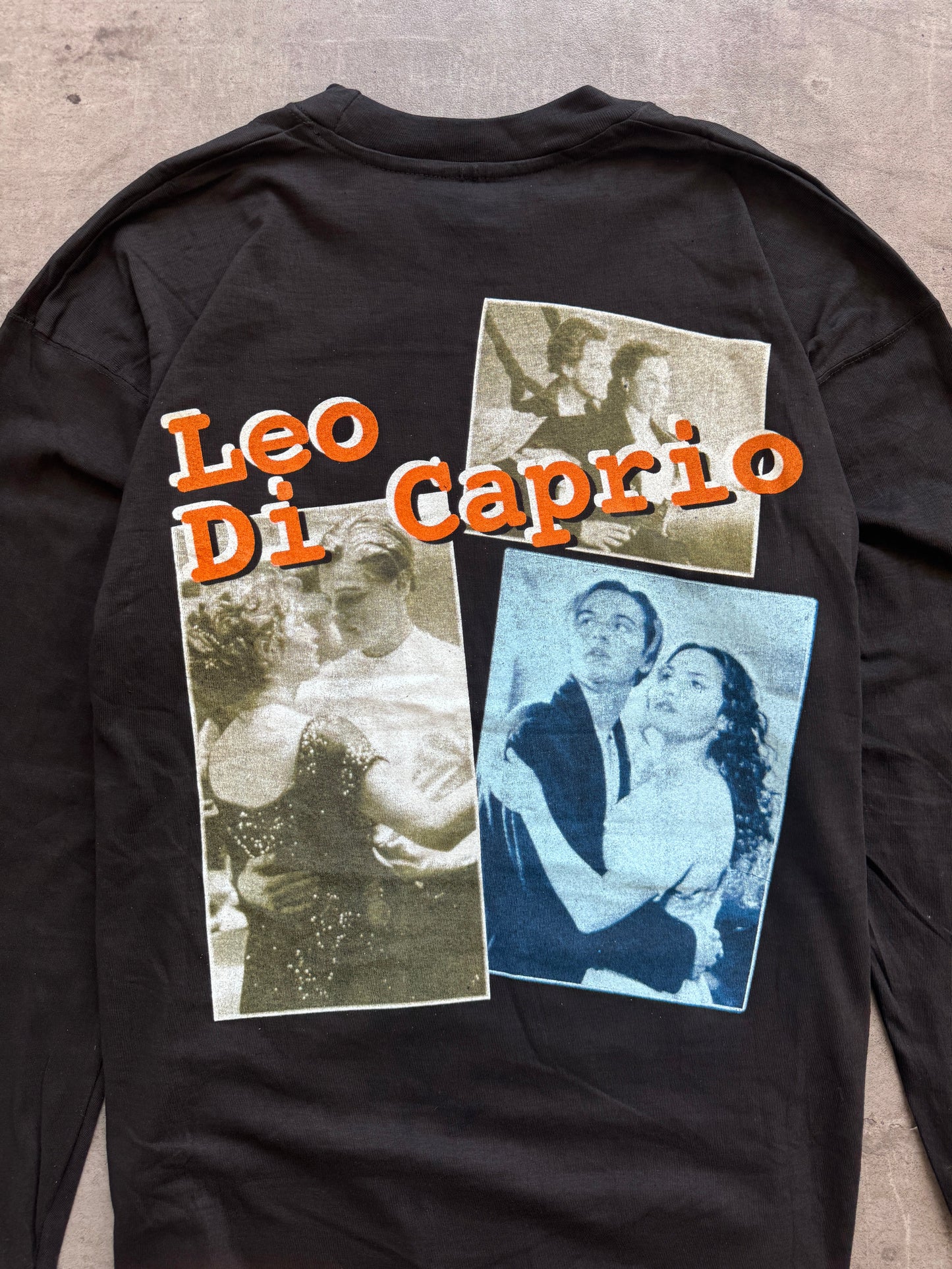 1997 Leo Dicaprio Titanic Movie Promo LS Graphic Tee | Medium, Multicoloured