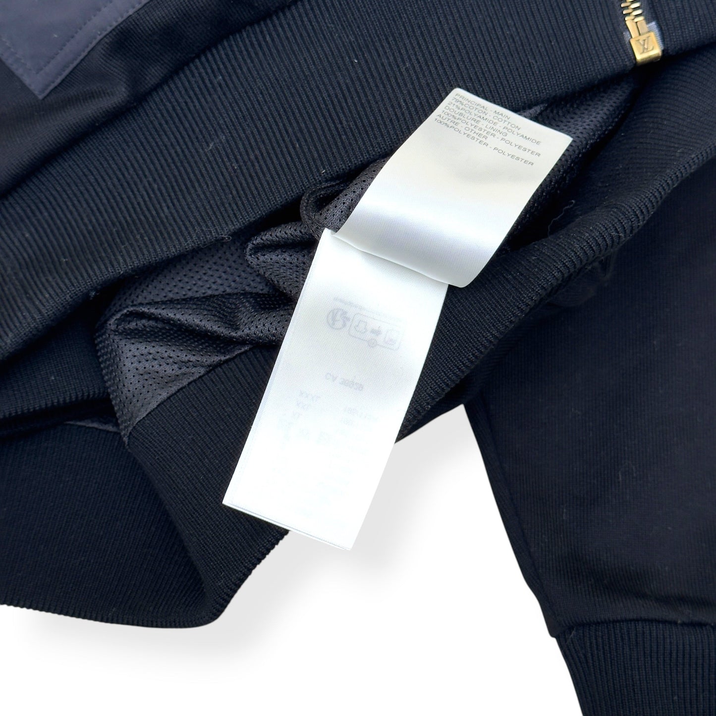 LOUIS VUITTON HYBRID JERSEY BLOUSON BLACK / WHITE XXL | XXL, Black