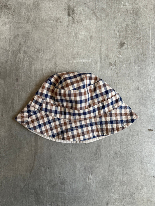 Aquascutum Classic Gingham Check Print Bucket Hat