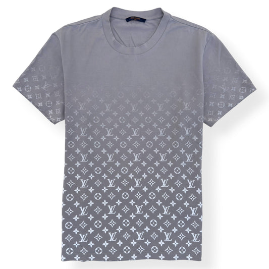 LOUIS VUITTON MONOGRAM GRADIENT T-SHIRT GREY / WHITE XL | XL, Grey