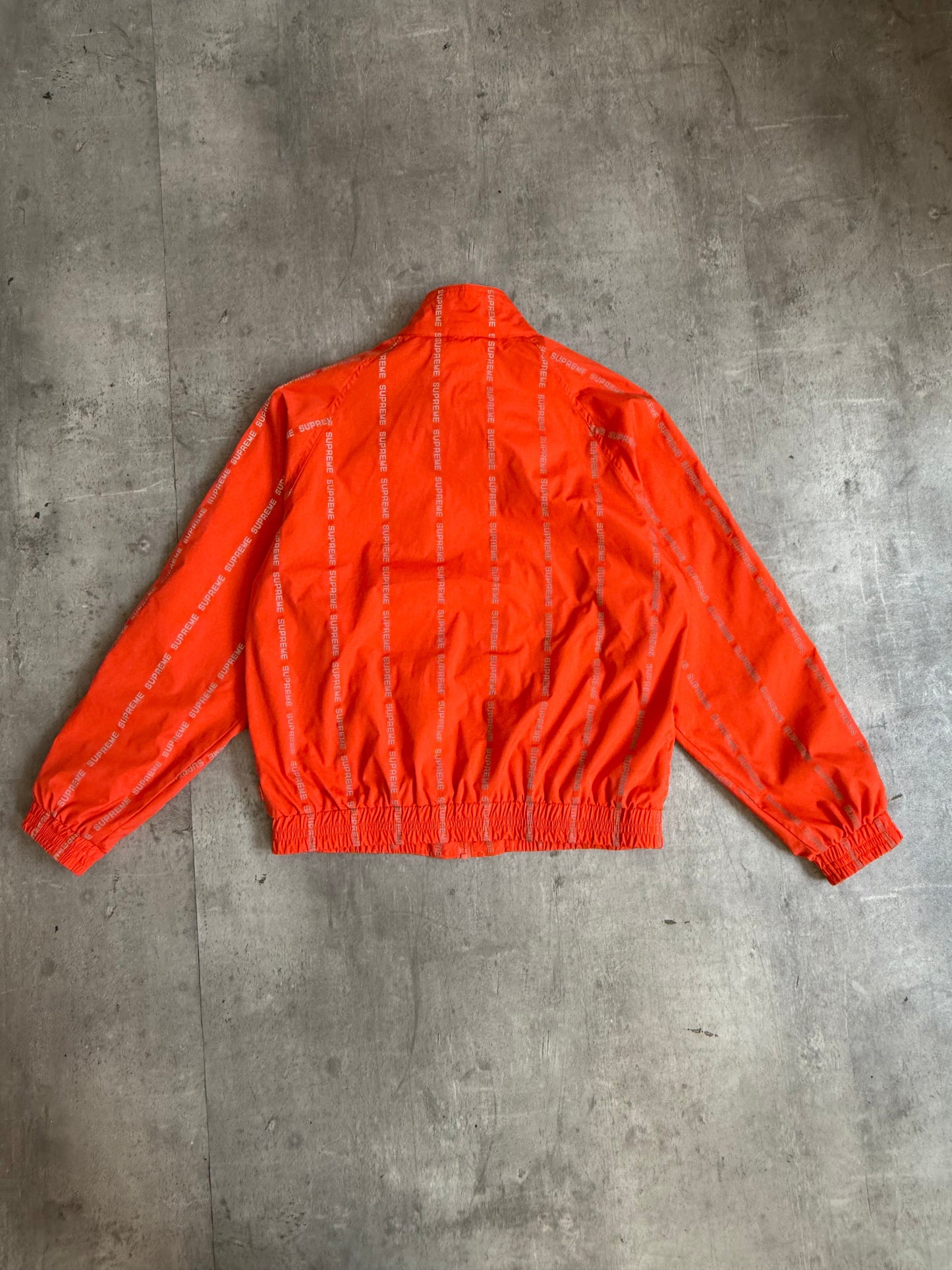 F/W '18 Supreme Reflective Text Neon Track Jacket