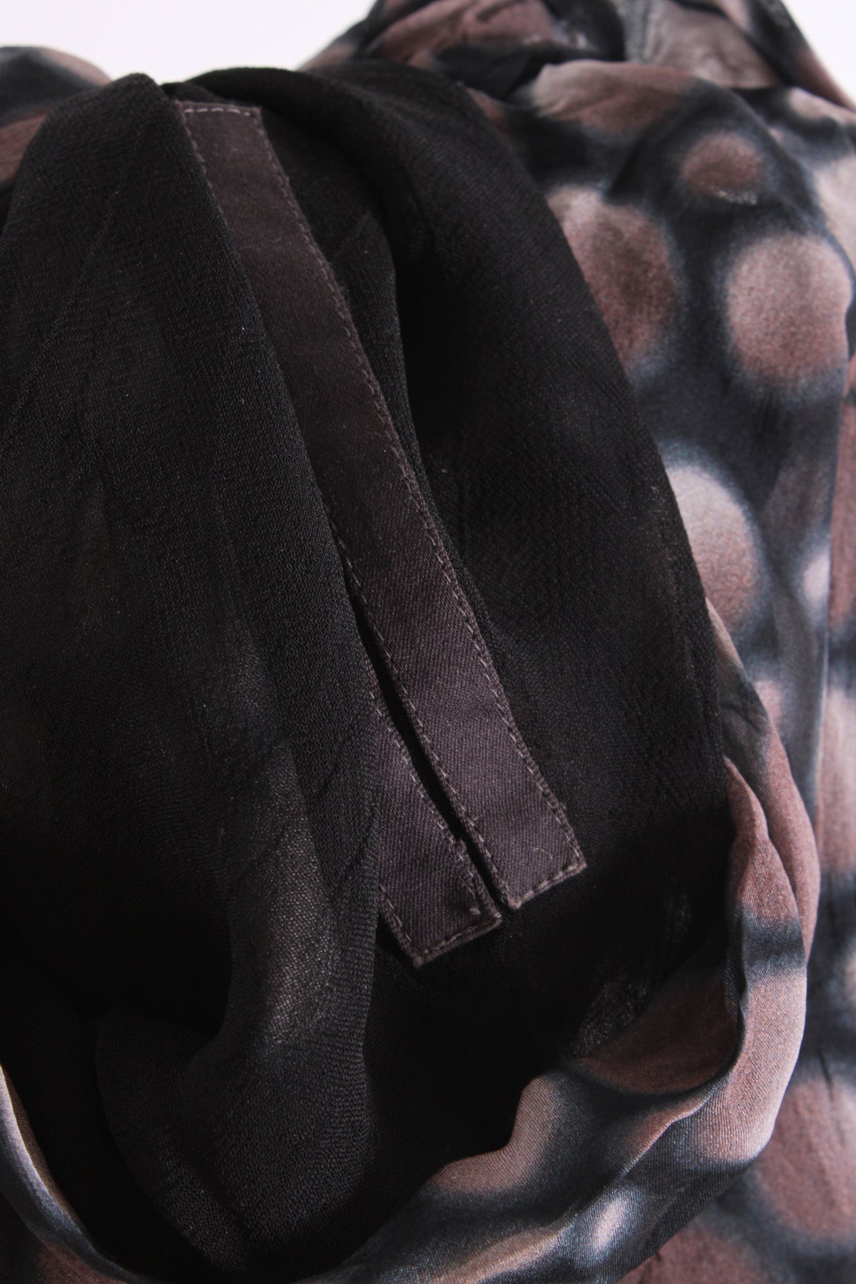 Rick Owens S/S Dot Print Dress Taupe/ Black 12 | O/S, Black