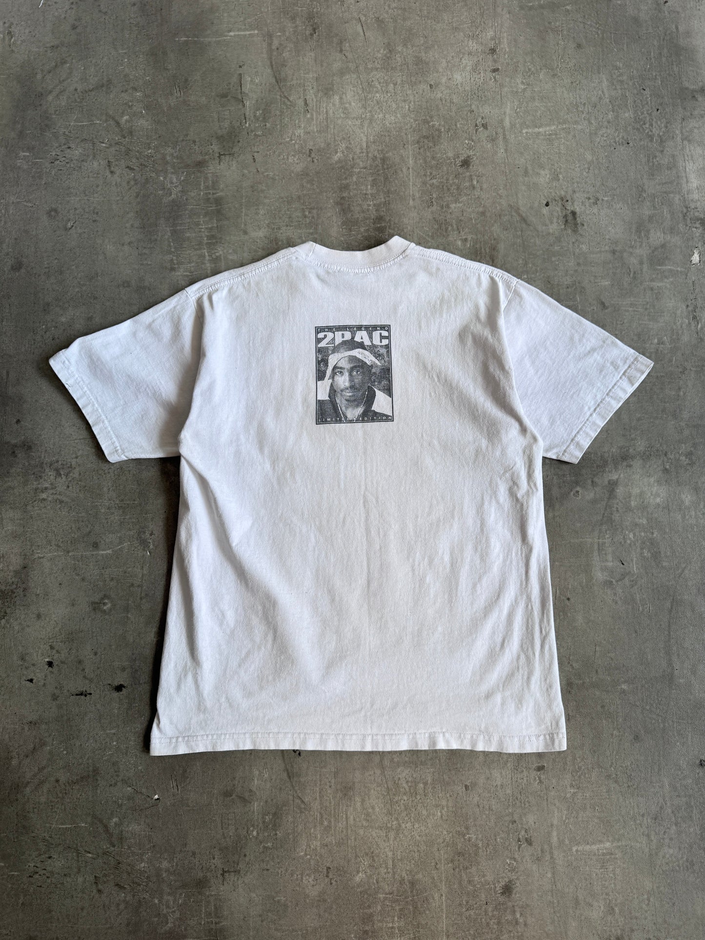 1990's 2-Pac "The Legend" Magazine Graphic Tee | Large, Multicoloured