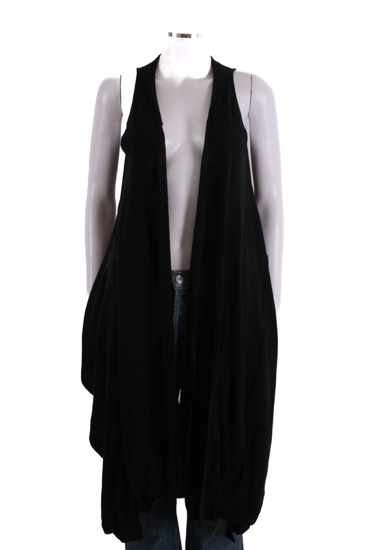 Yohji Yamamoto S/S Waterfall Cardigan Black S | Small, Black