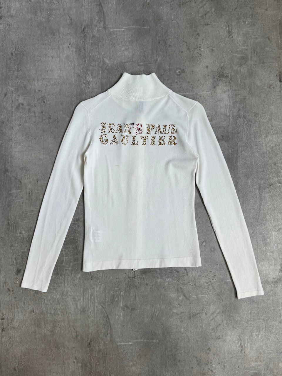 Jean Paul Gaultier Lightweight Spellout Knit Sweater