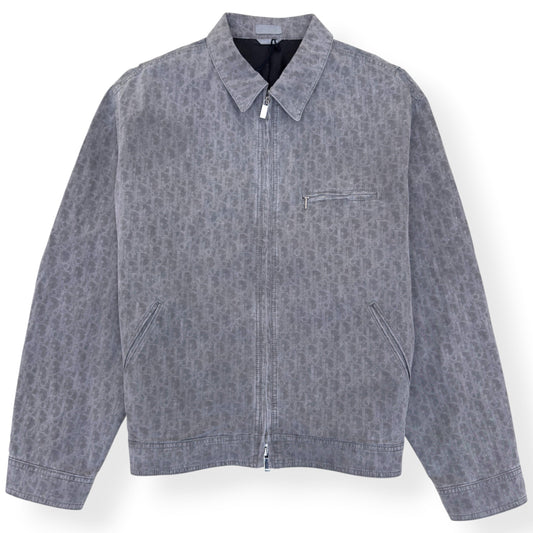 DIOR OBLIQUE ZIP-UP JACKET GREY 54 / XXL | XXL, Grey