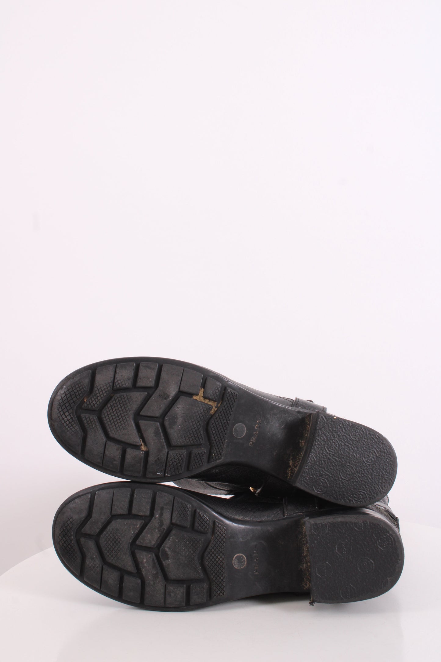 Prada Buckle Moto Boots Black 36 | O/S, Black