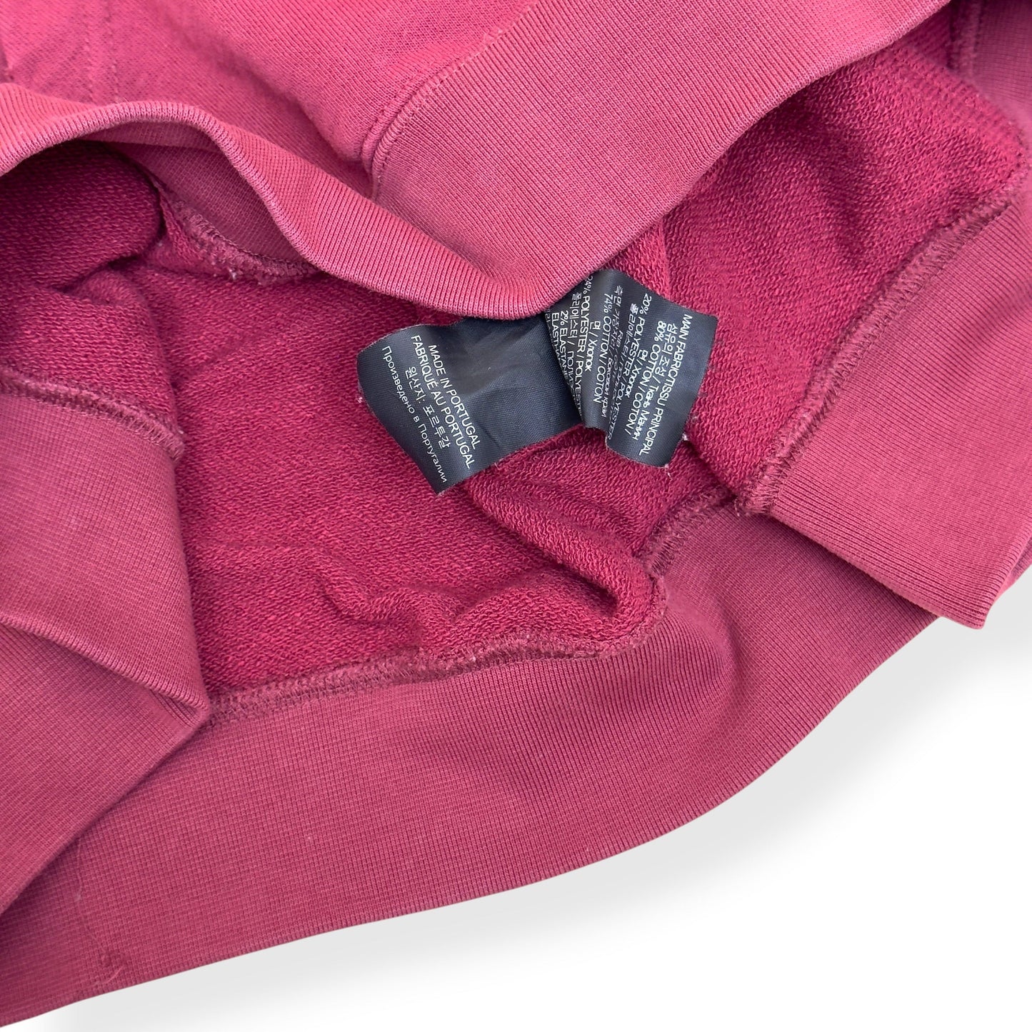 VETEMENTS OVERSIZED LOGO PRINT HOODIE BURGUNDY M | Medium, Burgundy