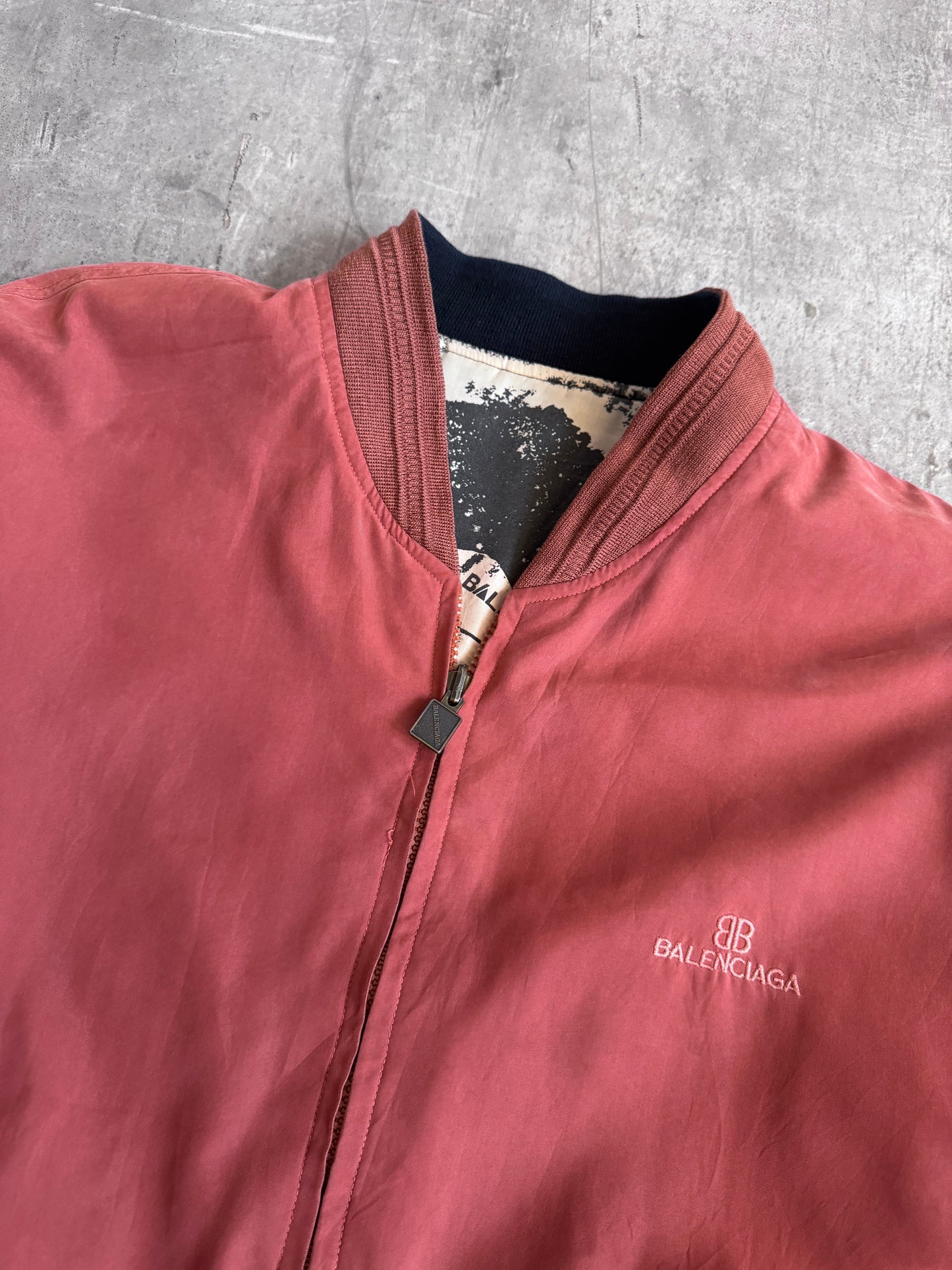 Balenciaga 1980's Reversible Print bomber jacket
