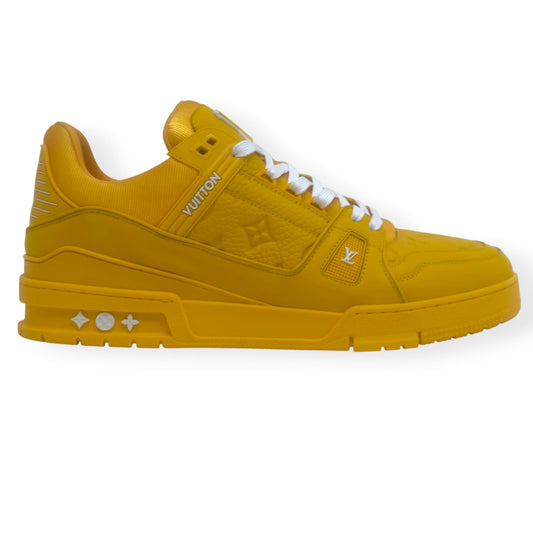 LOUIS VUITTON LV TRAINER SNEAKER YELLOW UK10 | UK 10, Yellow