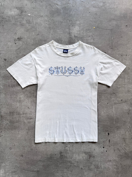 Single Stitch Stussy Graphic Tee | Medium, Multicoloured