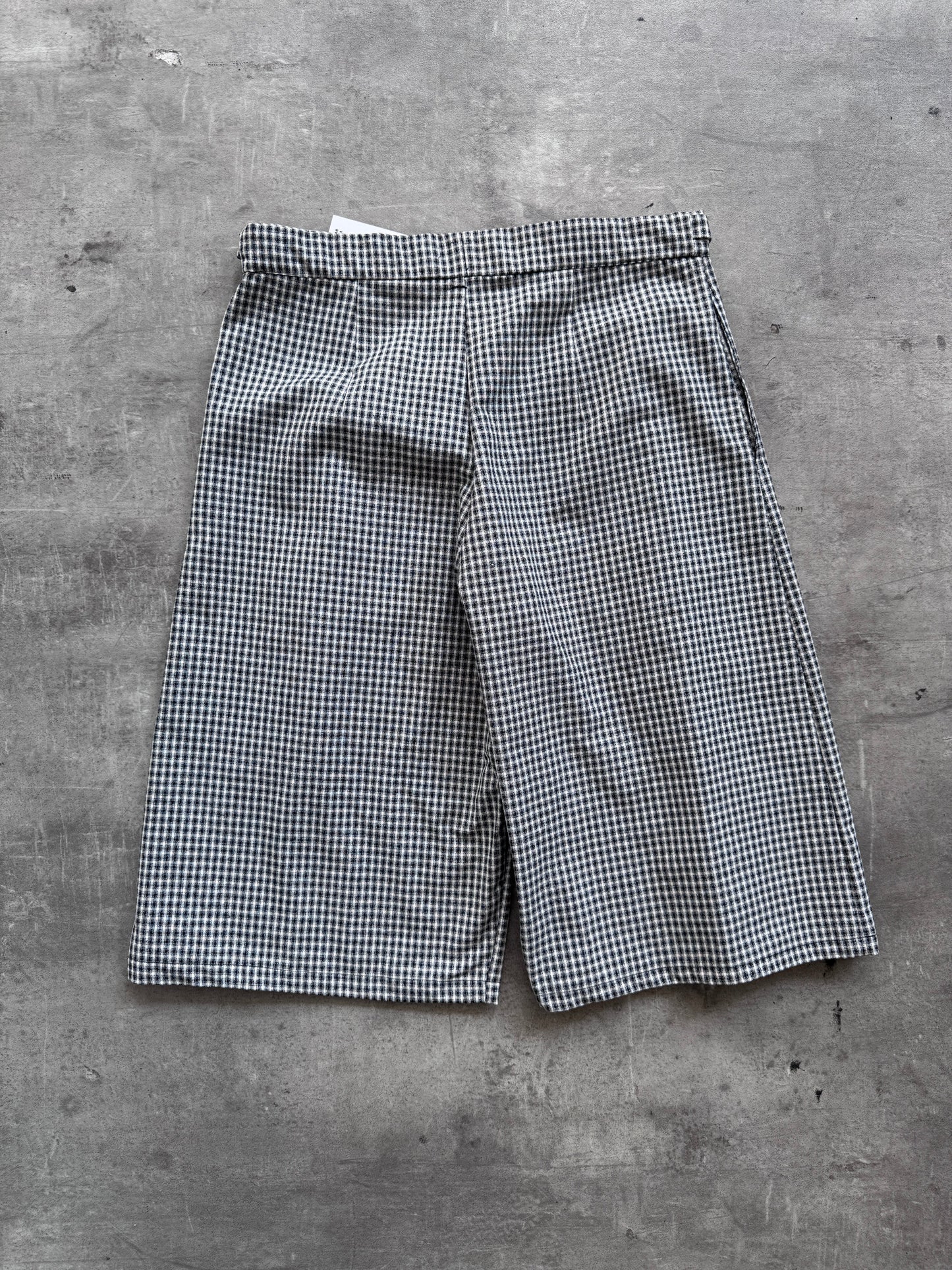 VT Rework : Pleated Check Tailored Shorts | W29, Multicoloured