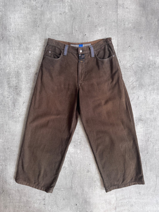 Marithe Francois Girbaud Brown Tapered Trousers