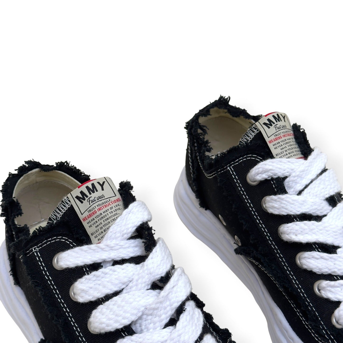MAISON MIHARA YASUHIRO HANK OG DISTRESSED SNEAKER BLACK / WHITE 45 / UK11 | UK 11, Black