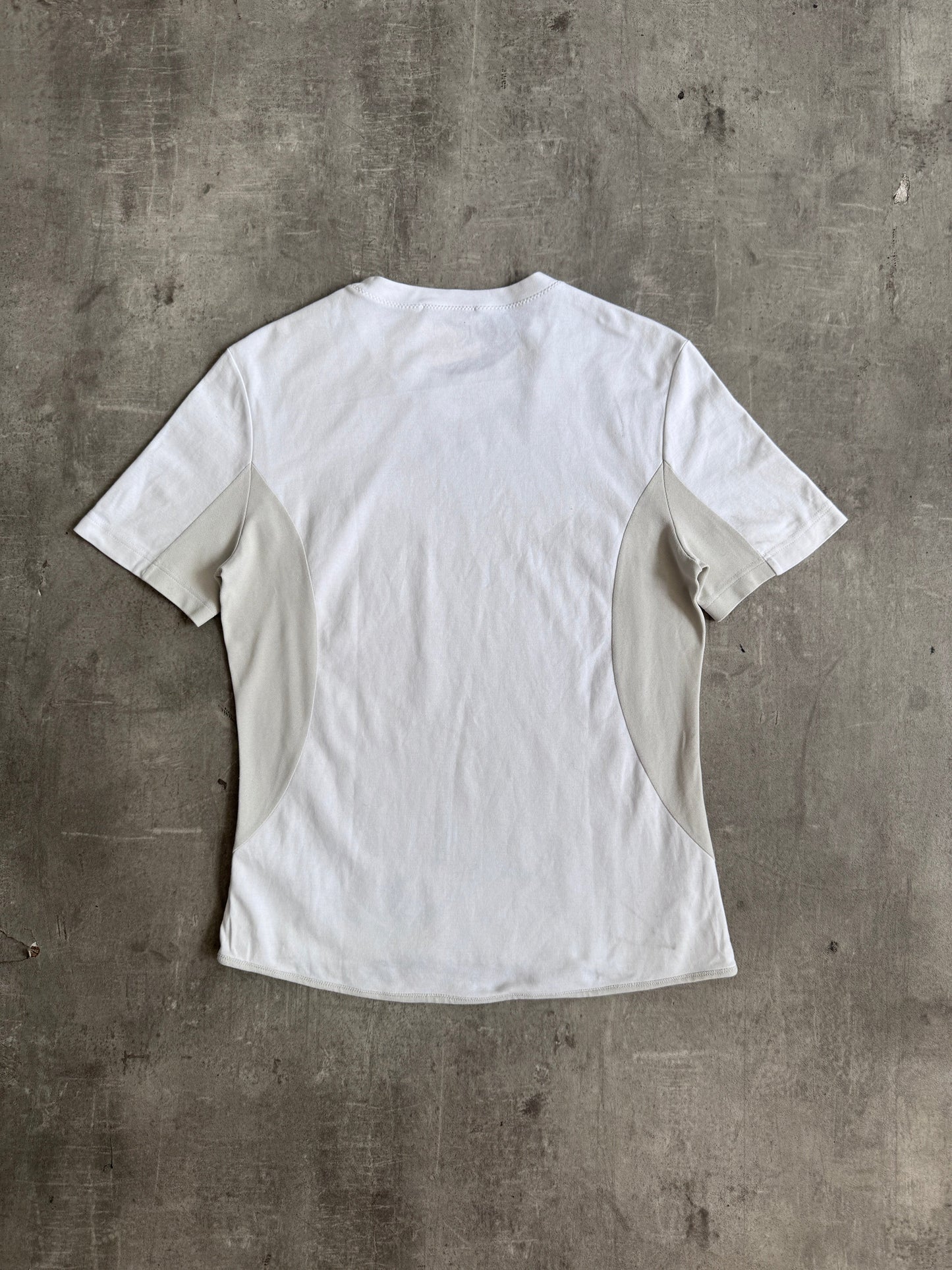 S/S 2003 Prada Red Tab Panelled Tech Tee | Small, Multicoloured
