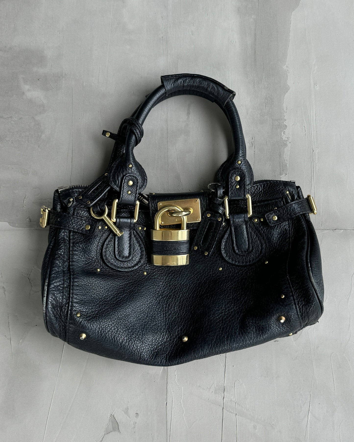CHLOE BY PHOEBE PHILO BLACK LEATHER PADDINGTON BAG | O/S, Black