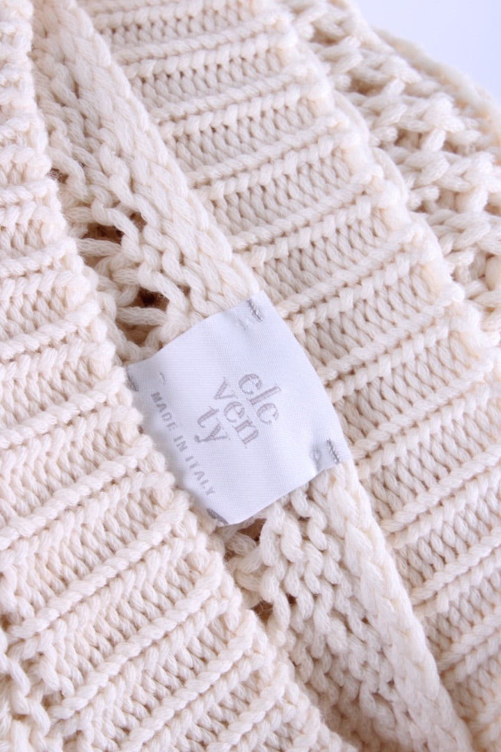 Eleventy S/S Jumper Cream L | O/S, Cream