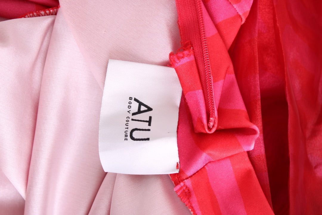 ATU Body Couture Tiger Print Catsuit Pink/ Red S | Default Title, Pink