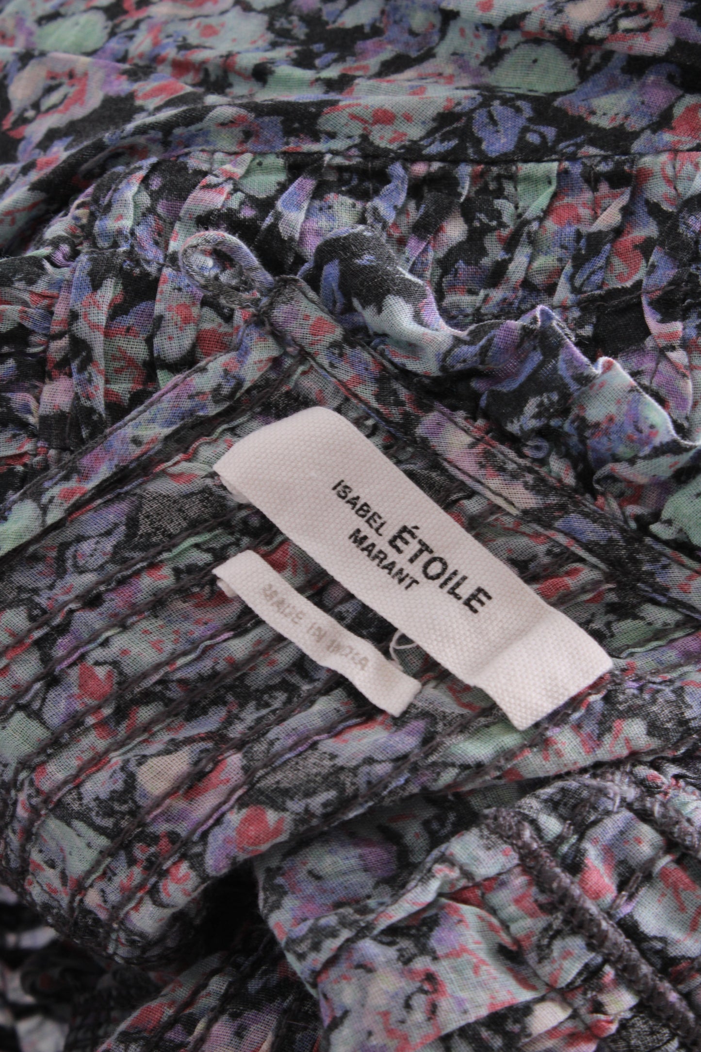 Isabel Marant Etoile S/S Floral Blouse Blue/ Lilac 8 | O/S, Blue