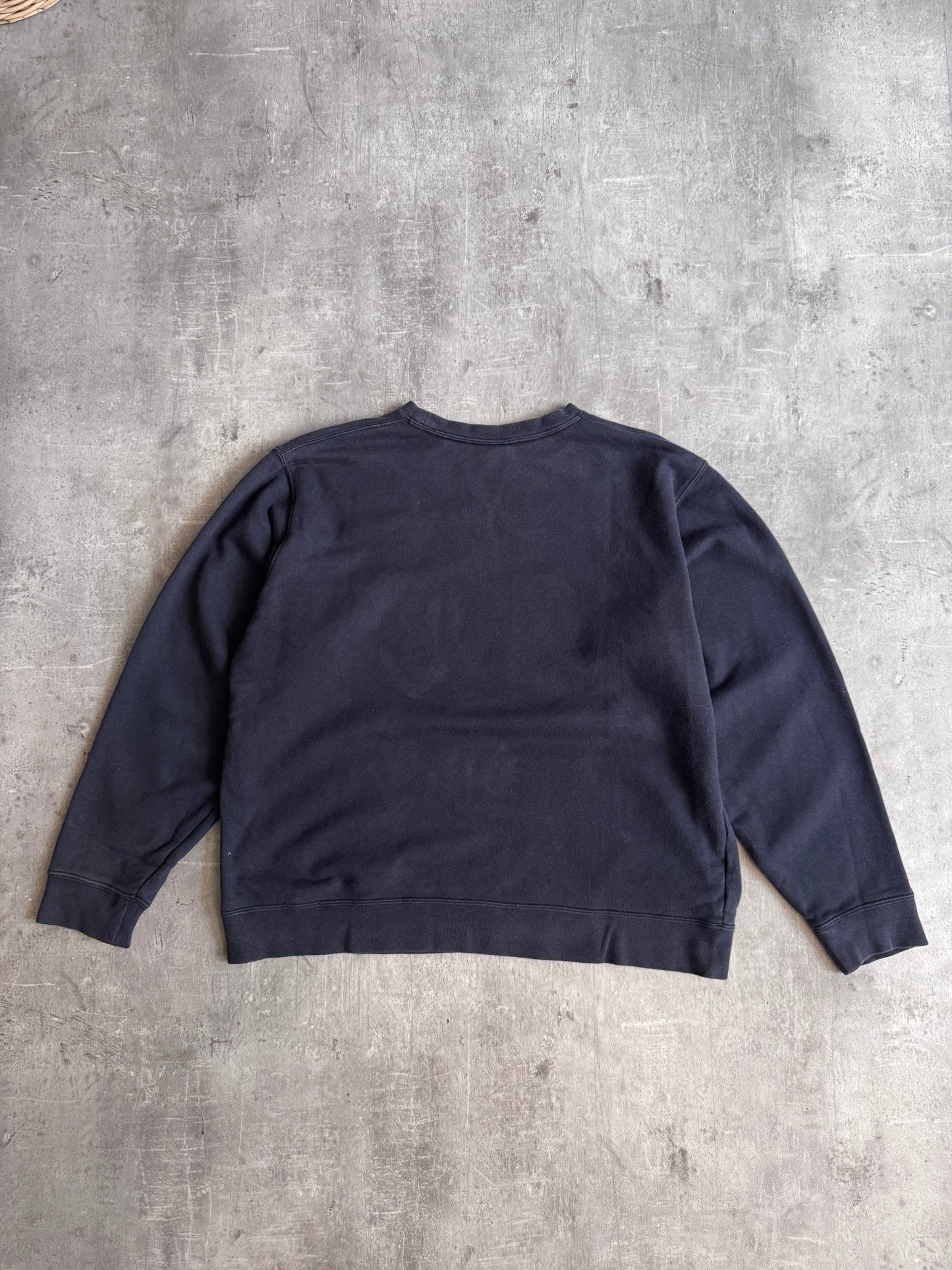 Stussy Washed Black Rockers Logo Sweatshirt