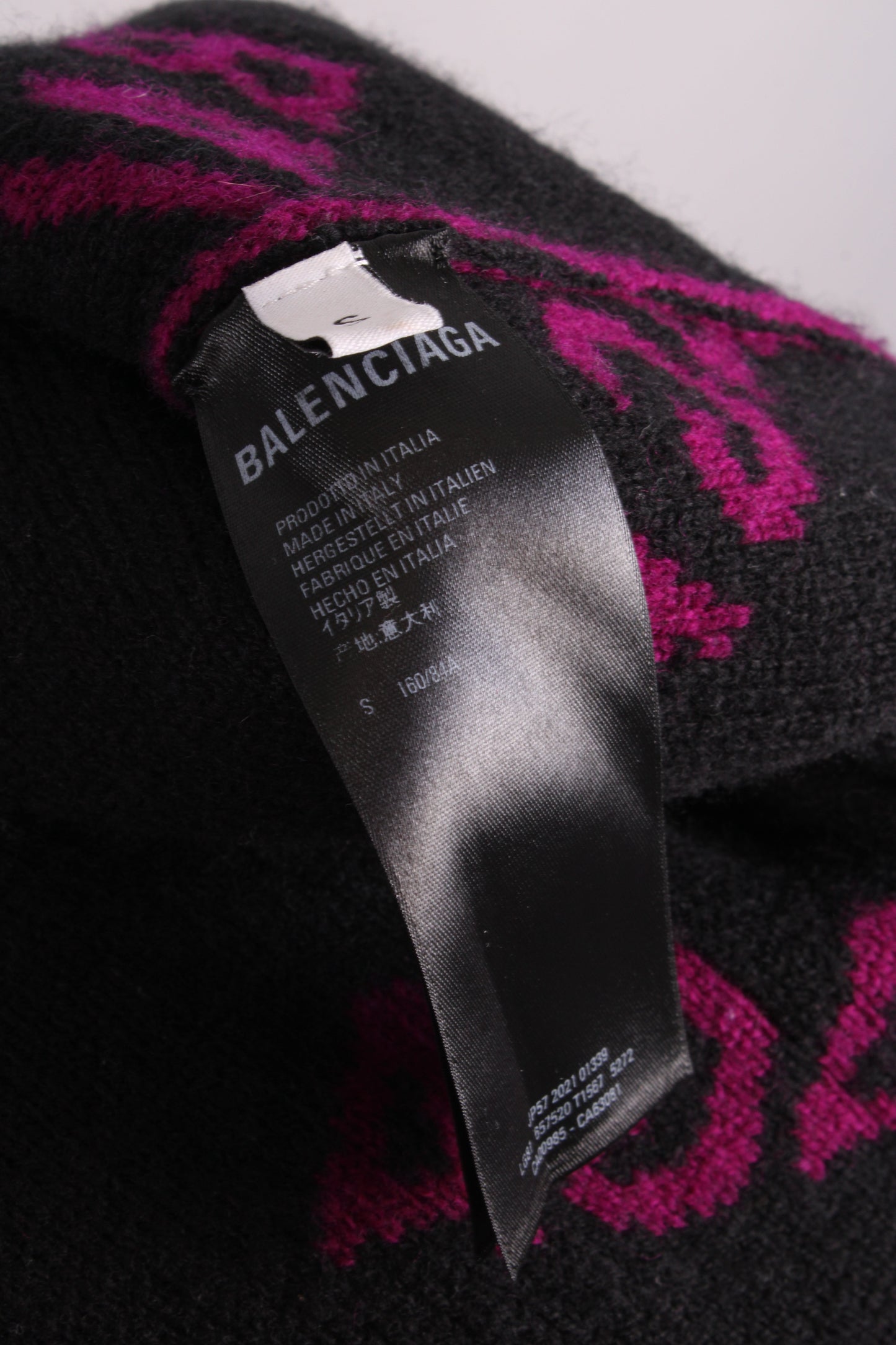 Balenciaga L/S Logo Jumper Purple/ Black S | O/S, Black