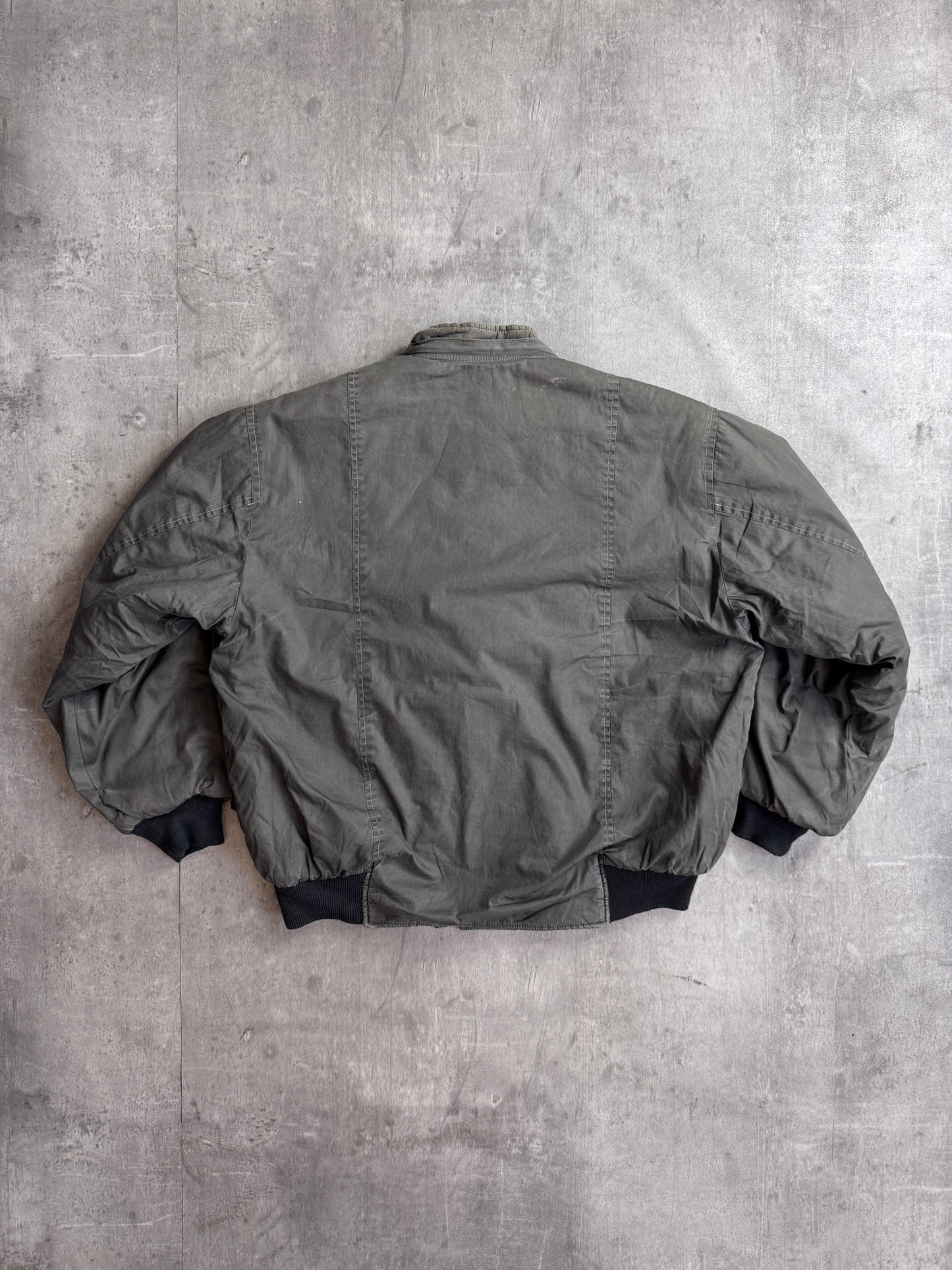 C.P. Company 1982 Dutch Police Triple Leather Uitility Bomber Jacket