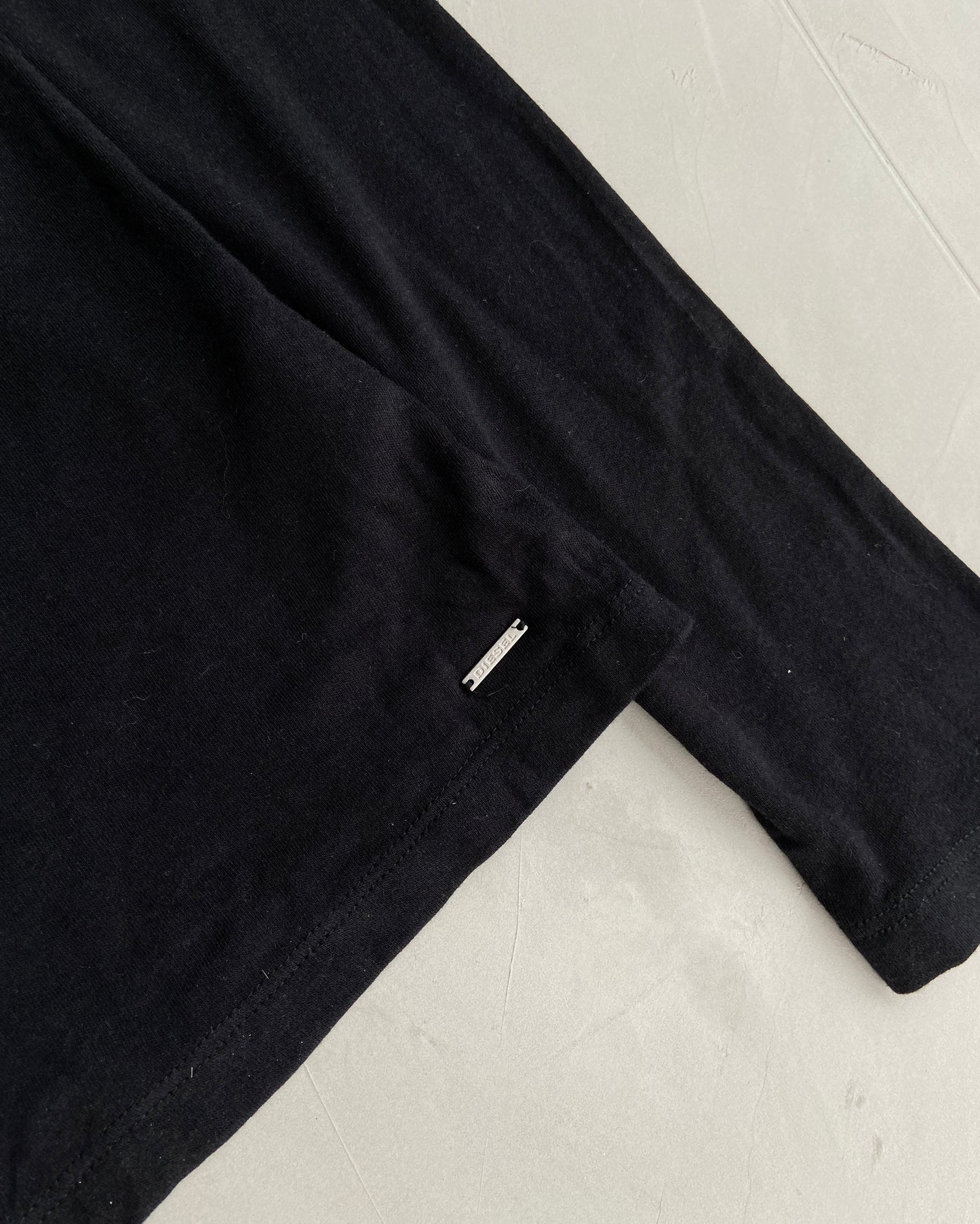 DIESEL LONG SLEEVE SHEER MESH TOP - M