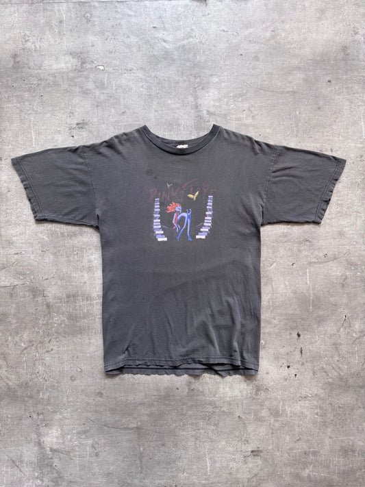 1990's Pink Floyd The Wall Faded Black Graphic Tee | Large, Multicoloured