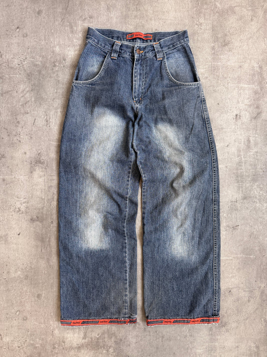 1990's Snoop Dogg Embroidered Faded Jeans
