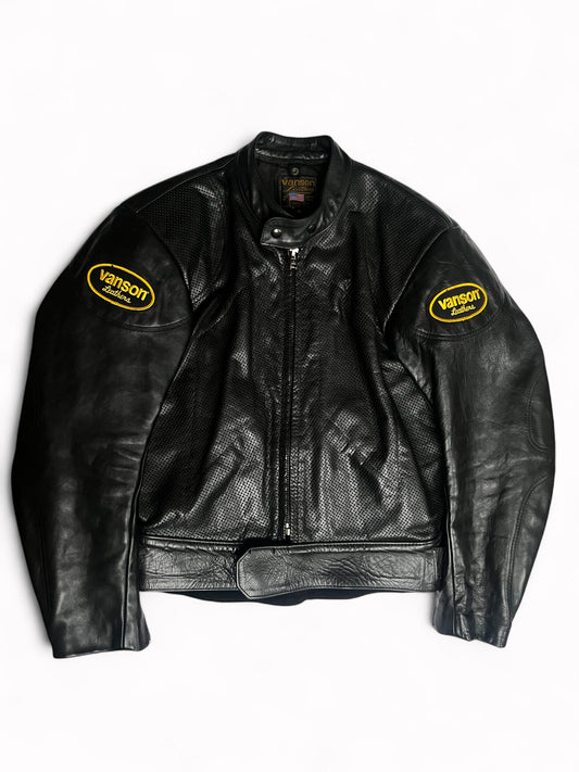 90s Vanson Heavyweight Leather Motorcycle Jacket