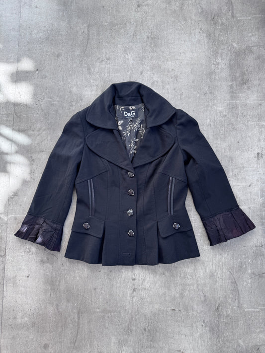 D&G Cotton Frill Sleeve Blazer