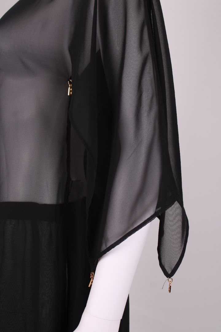 Dolce & Gabbana Beachwear Sheer Beach Cover Dress Black S | Small, Black