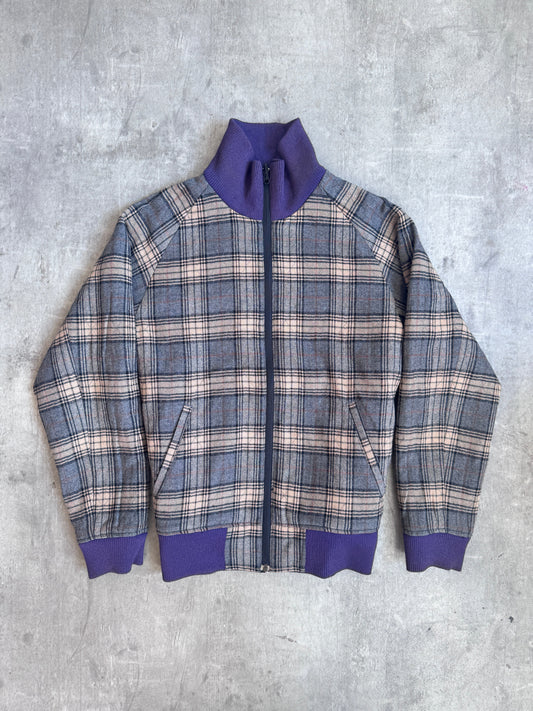 Beams Japan Reversible Plaid Bomber Jacket