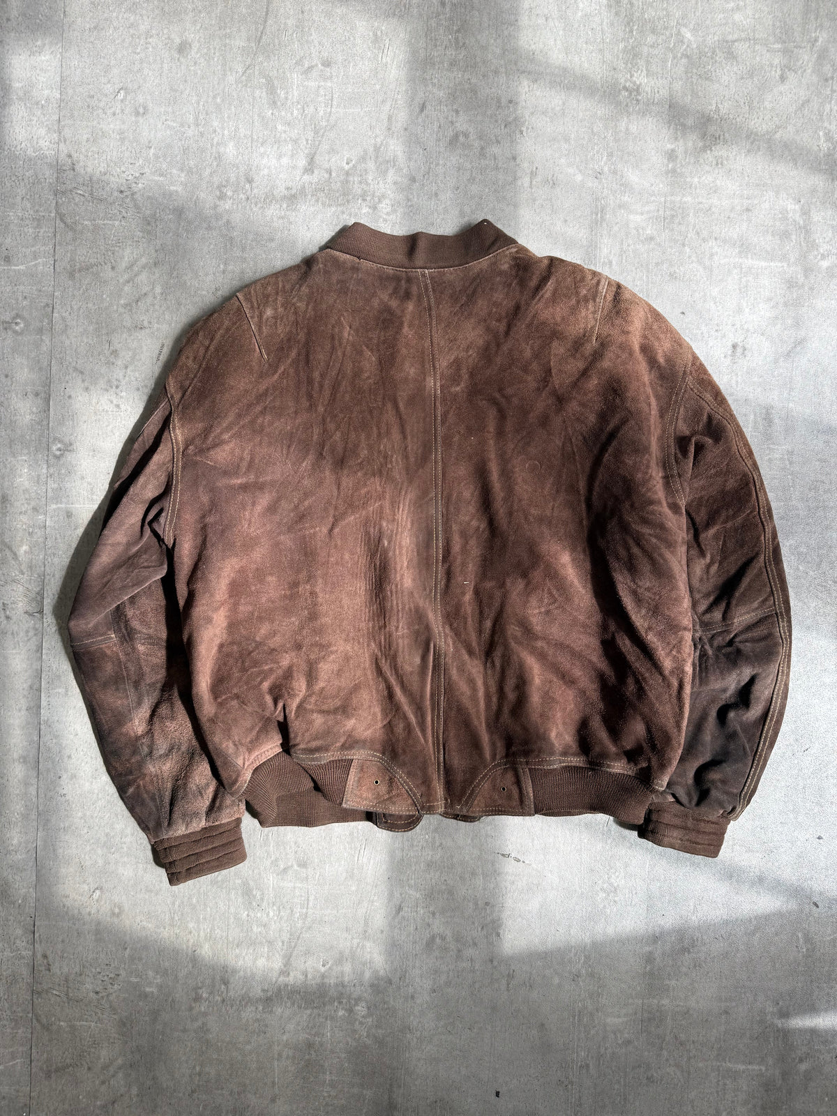 1980s Diesel Brown Suede MA-1 Bomber Jacket | Extra Extra Large, Brown