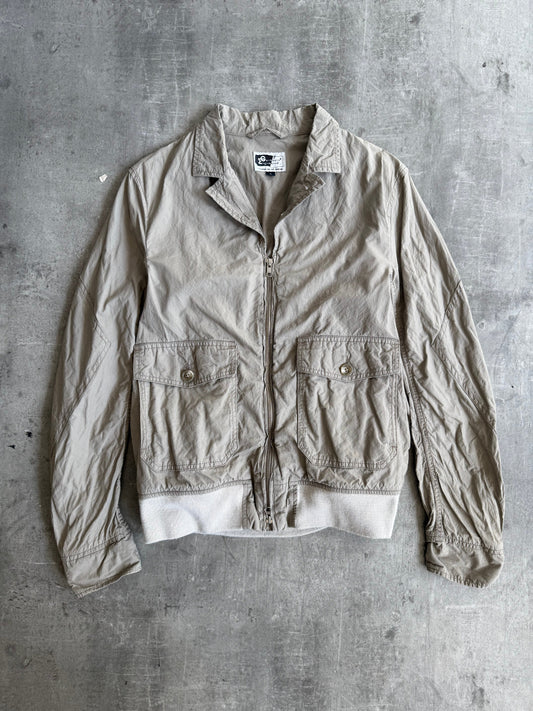 Engineered Garments Low Collar Khaki Bomber Jacket