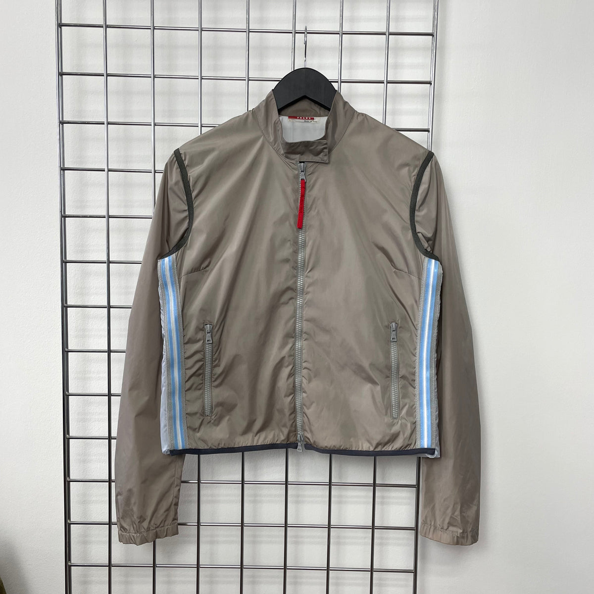 Prada Sport Blue & Grey SS00 Translucent Gel Seam Women's Jacket | Small, Multicoloured