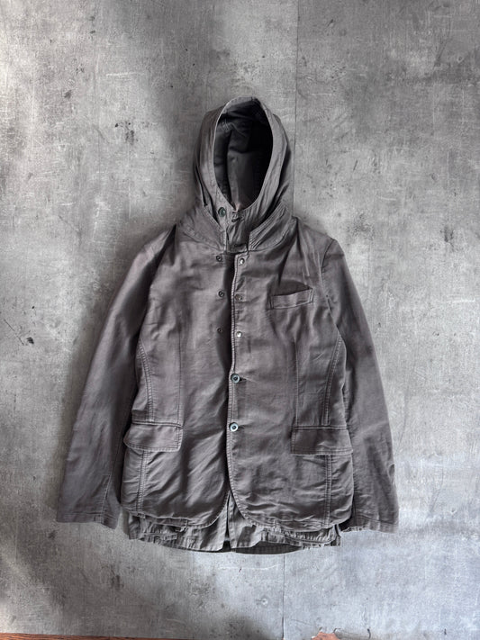 Cabane De Zucca Black Asymmetric Caplet Coat