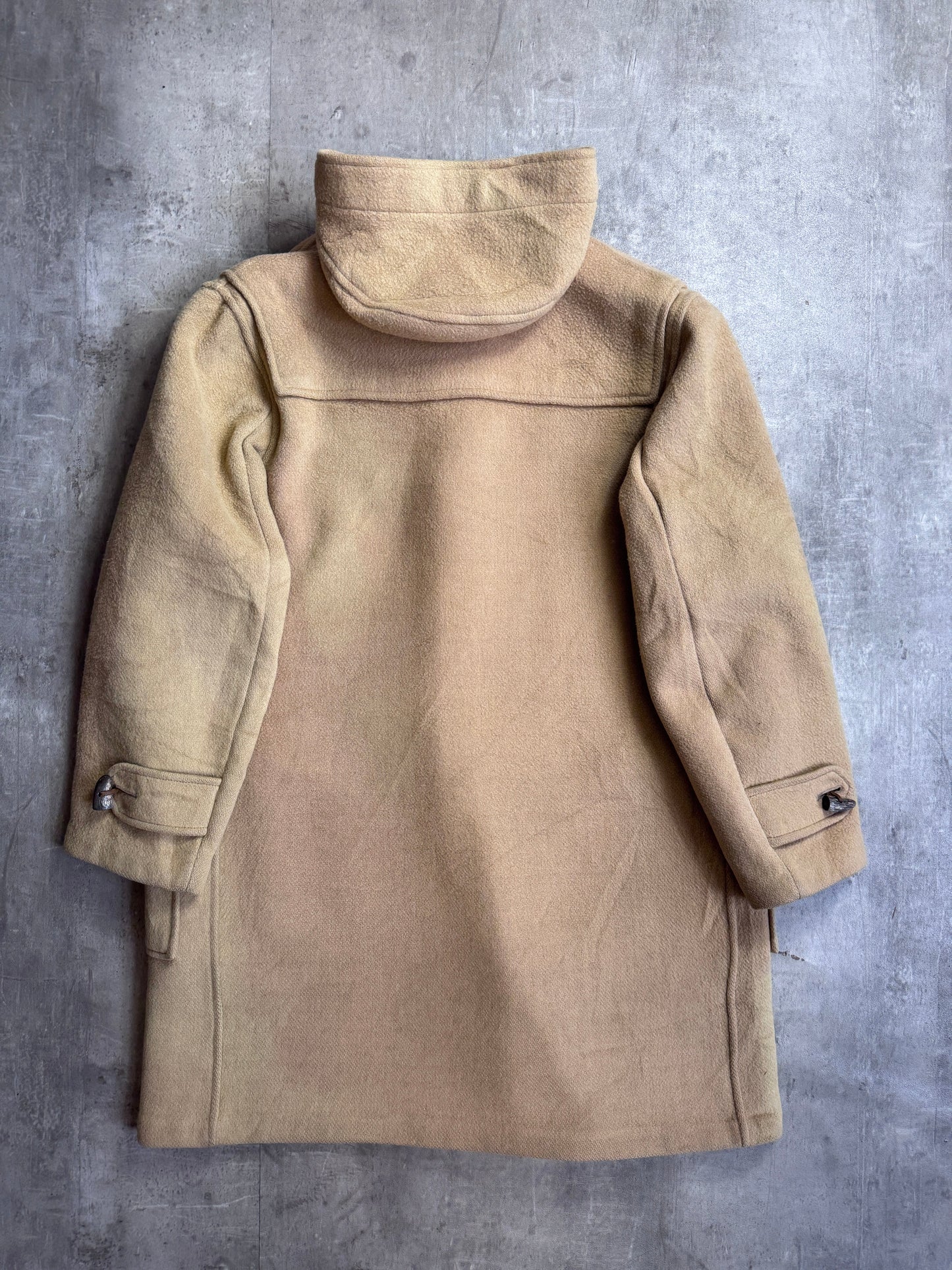Burberry Beige Wool Hooded Duffel Coat