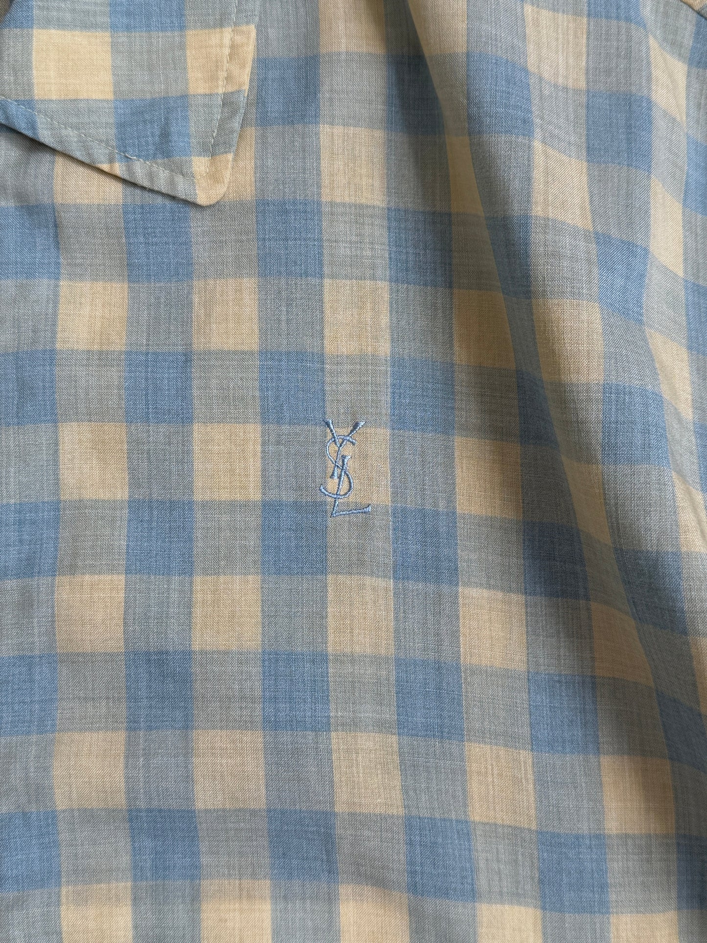 Yves Saint Laurent Two Tone Check Blouson