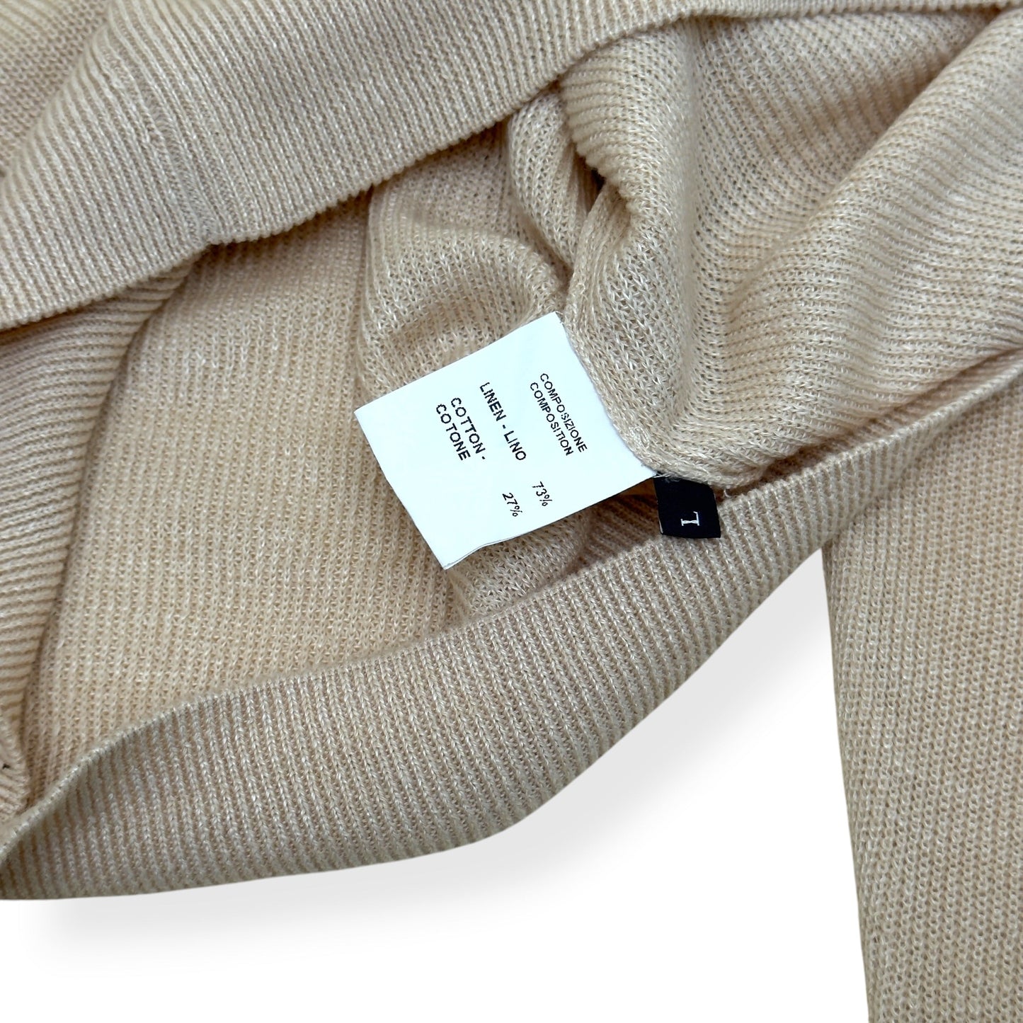 THOM SWEENEY SKIPPER POLO BEIGE L | Large, Beige