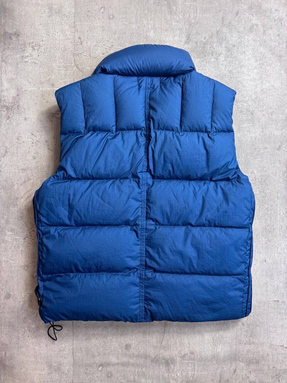 Stone Island Blue Opaque Nylon Tela Down Gilet