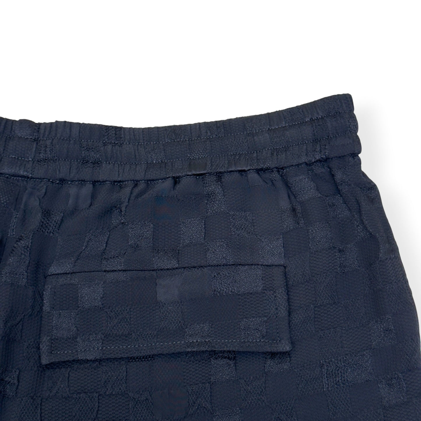 LOUIS VUITTON DAMOFLAGE SILK SHORTS BLACK 52 / XL | XL, Black