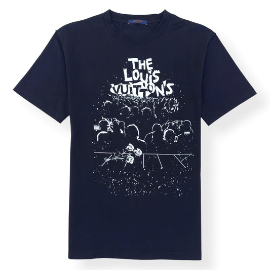 LOUIS VUITTON LV CONCERT PRINT T-SHIRT BLACK / WHITE L | Large, Black