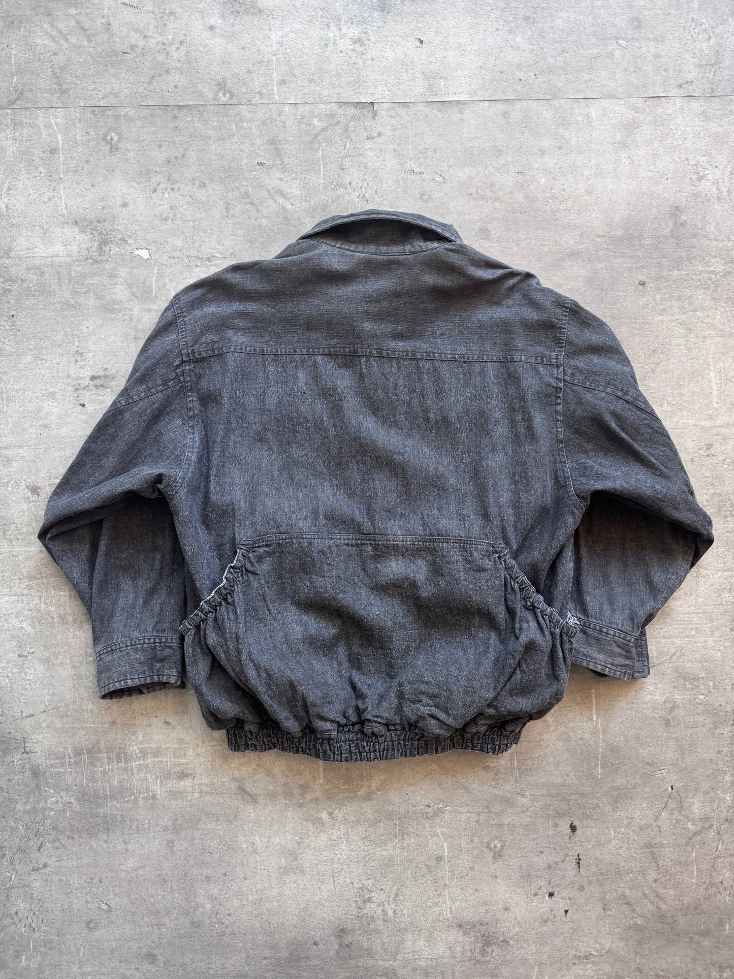 Issey Miyake Pinstrtipe Tsumori Chisato Reversible Bomber Jacket. FA : 276 | Large, Multicoloured
