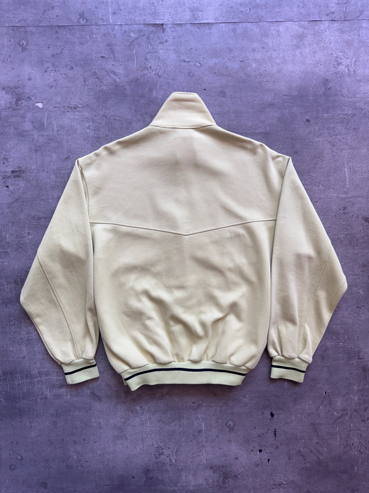 Balenciaga Waffle Track Jacket. FA : 276 | Small, Pale Yellow