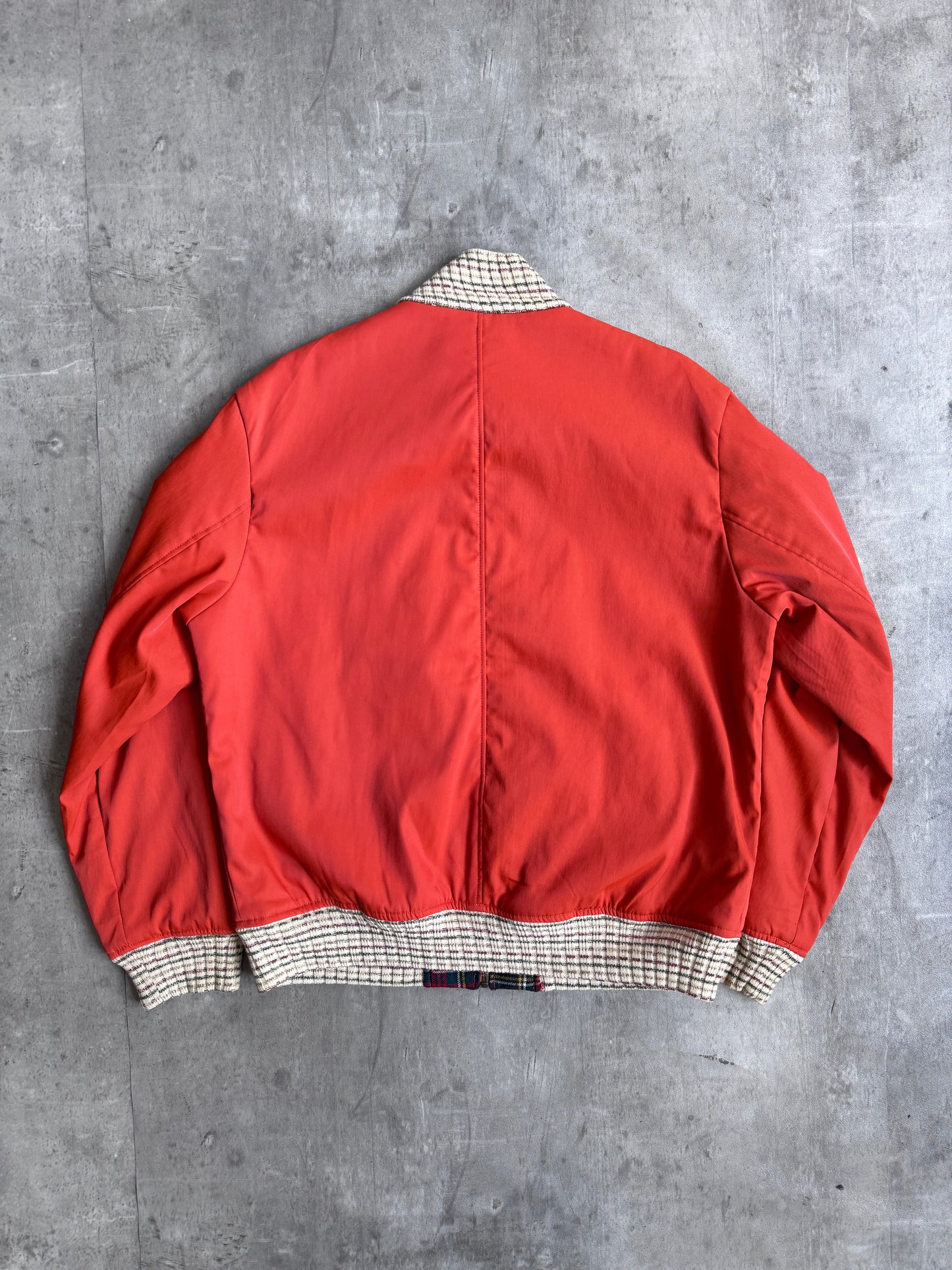 Missoni Sport Plaid Lined Orange Bomber Jacket